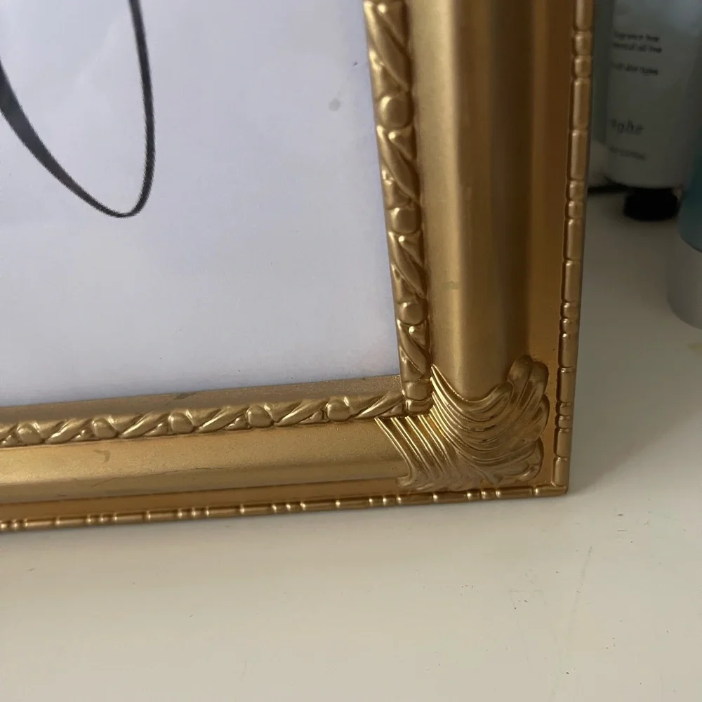 Customized Upcycled Golden Oh La La Picture Frame